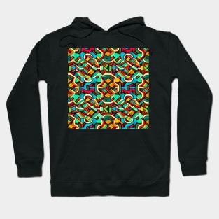 Psychedelic Retro Pattern Hoodie